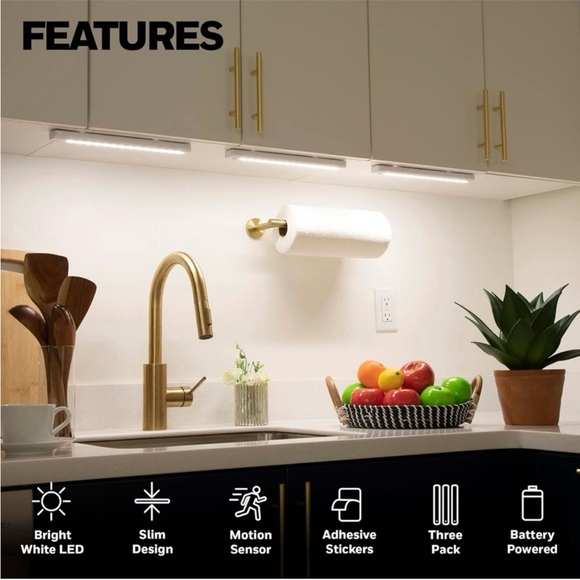 Motion Activated, Wireless, 12" LED Light Bars for Ambient Lighting by Honeywell - Picture 2 of 3